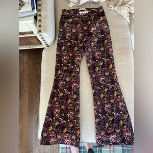 Wrangler Multicolor Floral Corduroy Pants